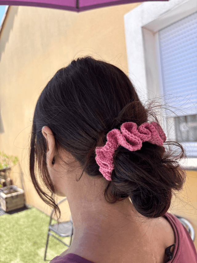 Chouchou en crochet - coton