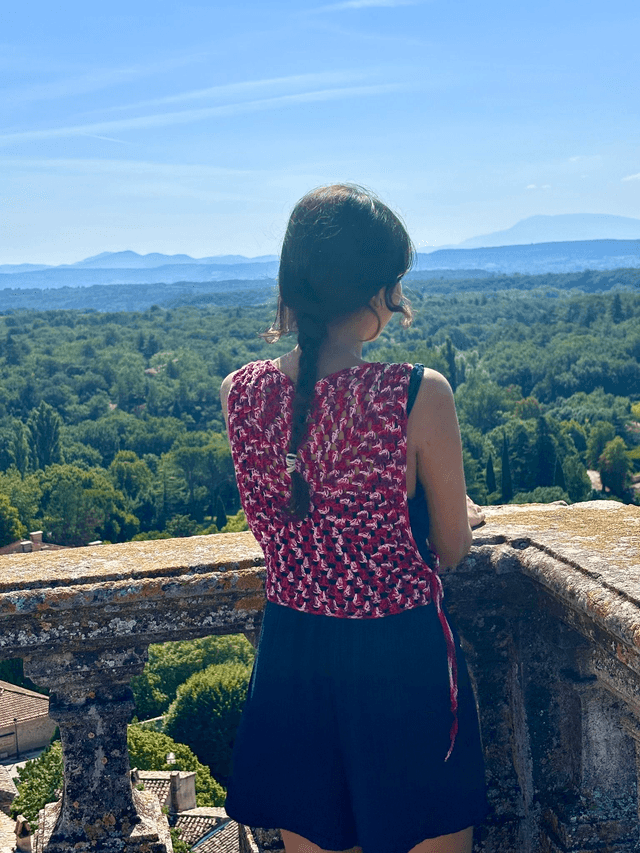 Top "Feuille d'automne" - Pièce unique - Taille unique