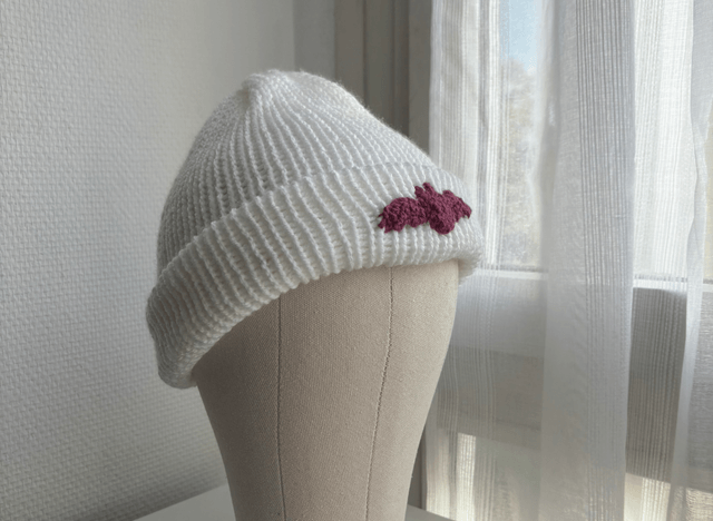 Bonnet d'hiver brodé