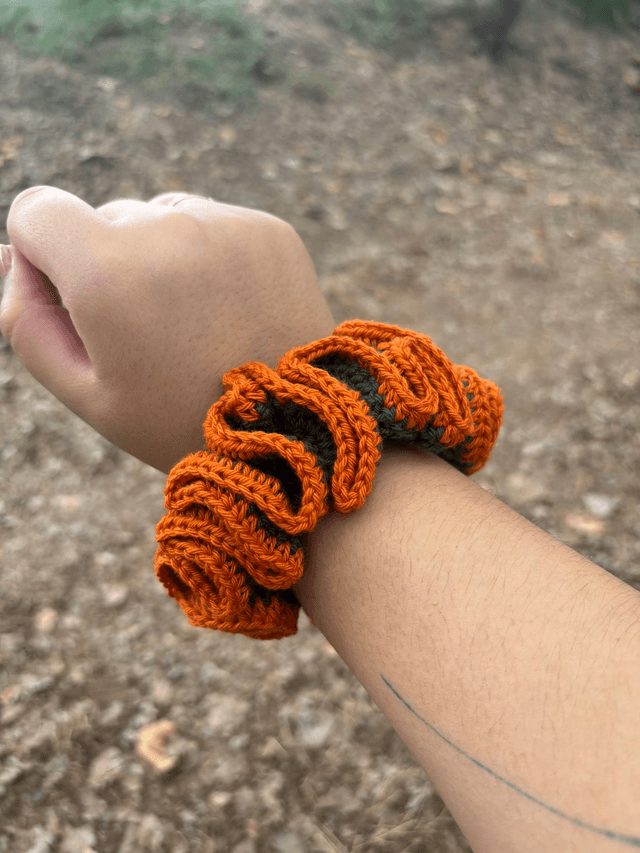 Chouchou en crochet - coton
