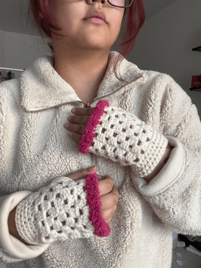 Mitaines - Pink granny