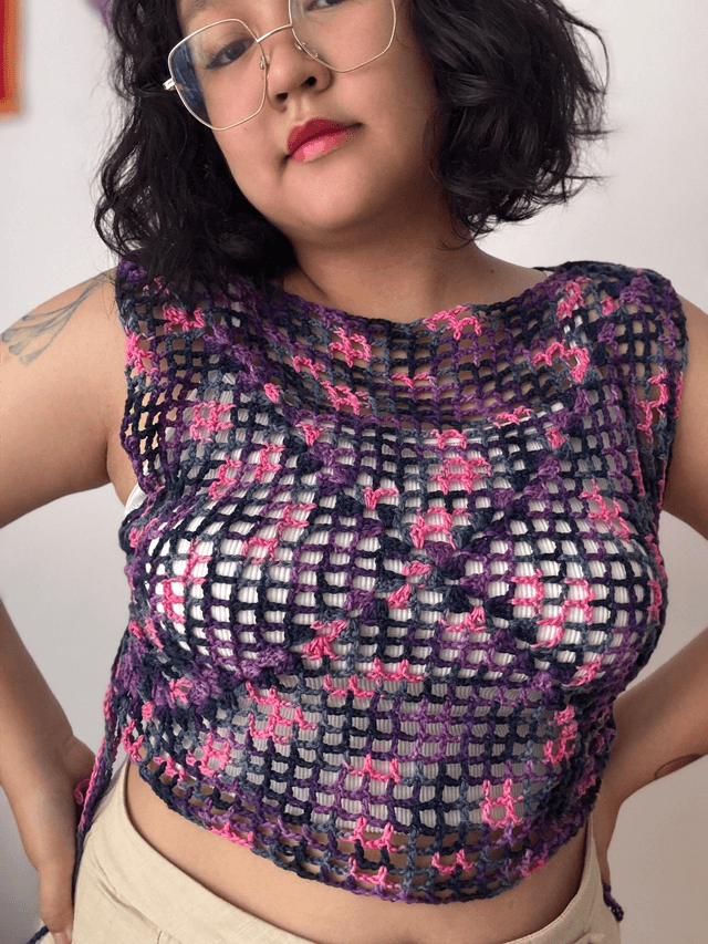 Top "Nuit étoilée" - Pièce unique - Taille unique