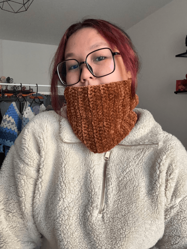 Cache-cou - Marron - Taille petit