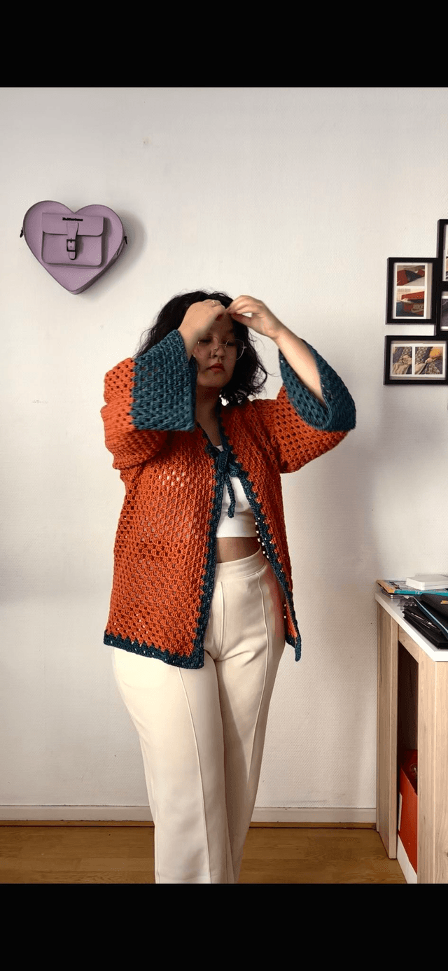 Kimono "Inspiration Citrouille" - Pièce Unique - Taille unique