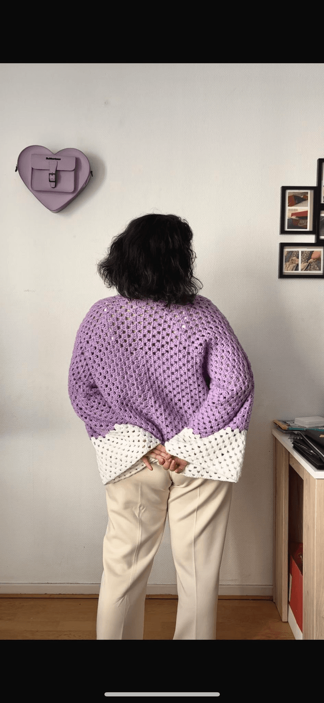 Kimono "Inspiration Lavande" – Pièce Unique - Taille unique