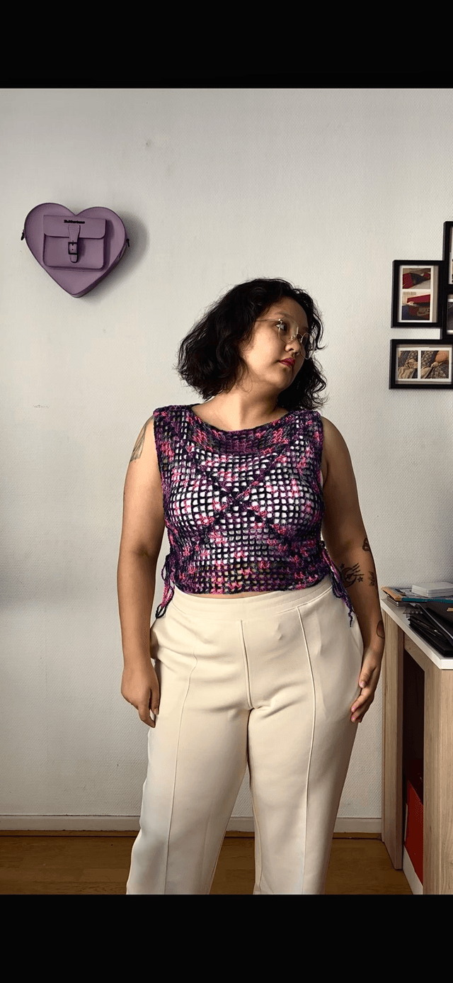 Top "Nuit étoilée" - Pièce unique - Taille unique