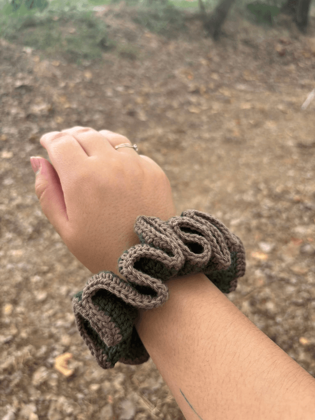 Chouchou en crochet - coton