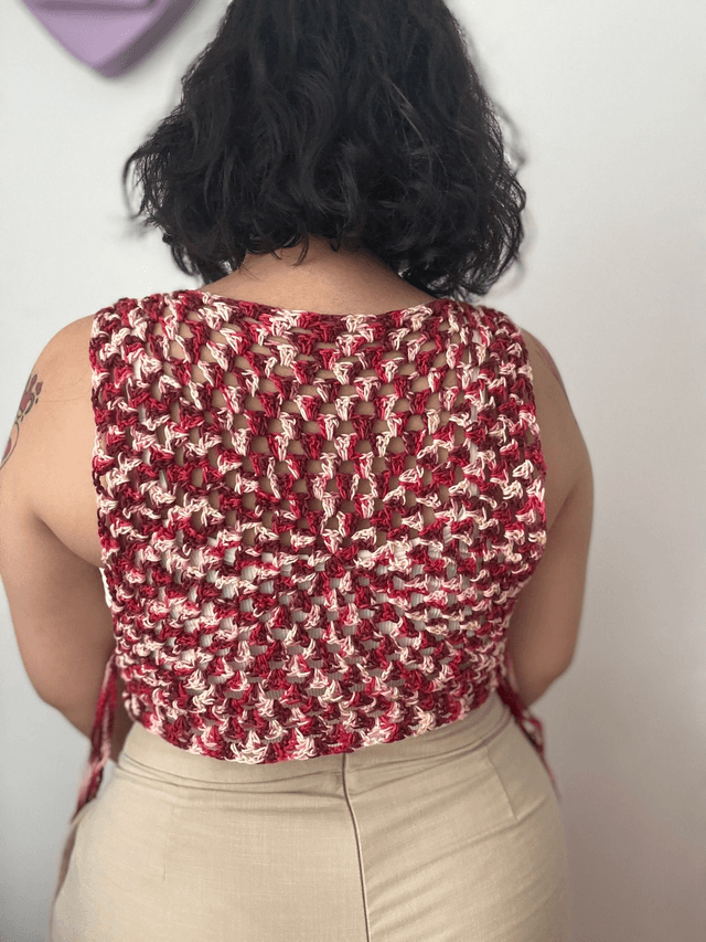Top "Feuille d'automne" - Pièce unique - Taille unique