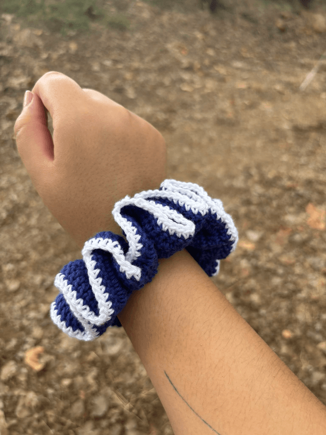 Chouchou en crochet - coton
