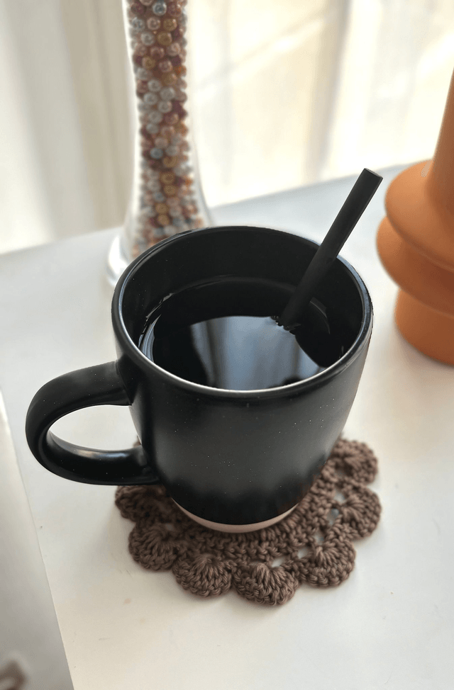 Lot de 4 dessous de verre en crochet