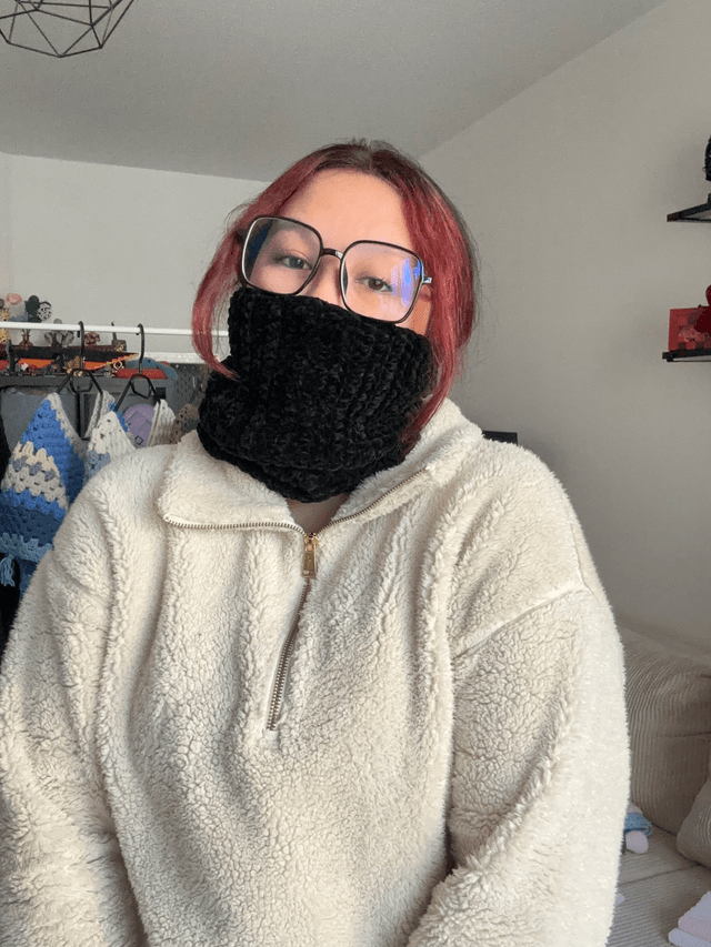 Cache-cou - Noir - Taille grand