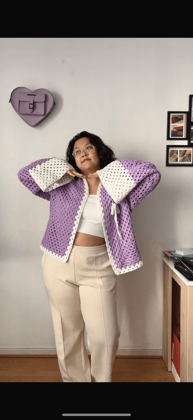 Kimono "Inspiration Lavande" – Pièce Unique - Taille unique
