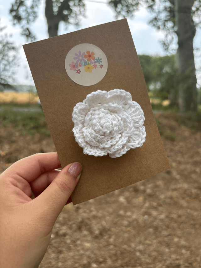 Barrette Fleur - Rose