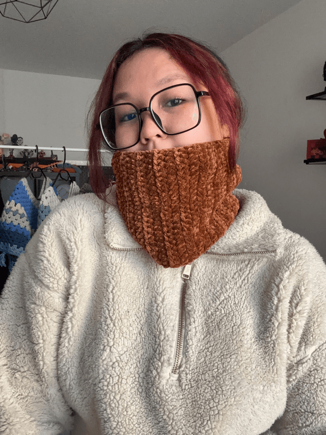 Cache-cou - Marron - Taille petit