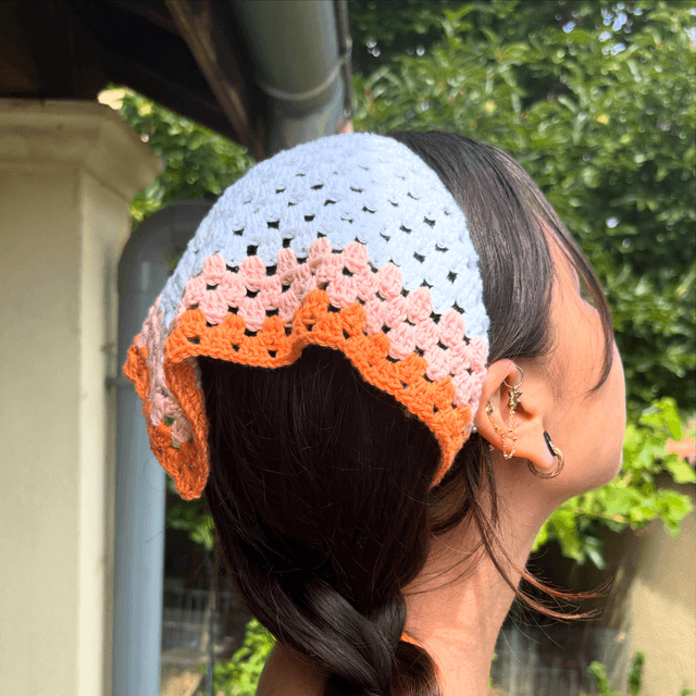 Bandana couleurs pêche